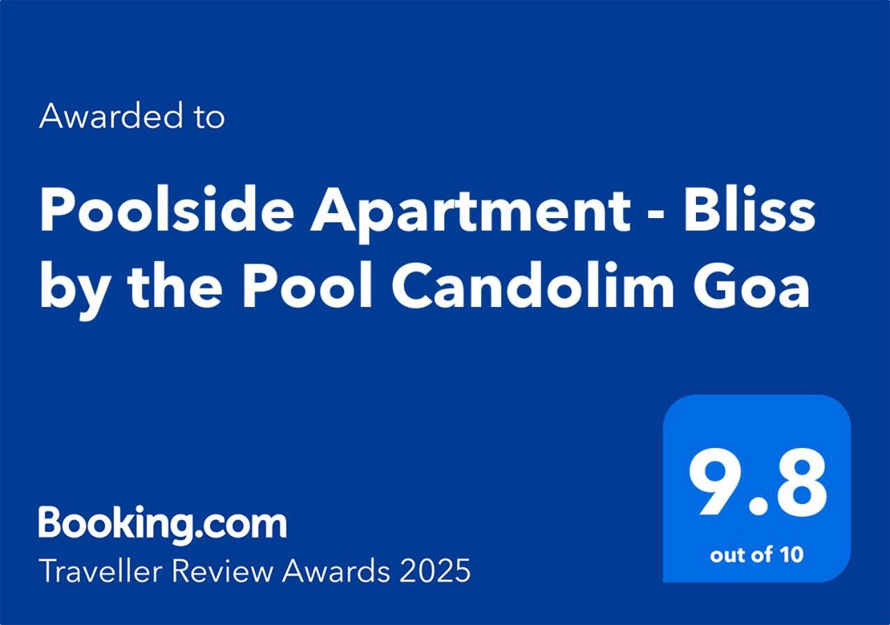 Poolside Apartment - Bliss By The Pool Candolim Goa Exteriör bild